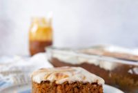 Salted Caramel Carrot Spice Cake with Creamy Frosting