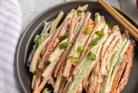 Kani Salad Recipe: Japanese Crab Stick Salad with Sesame Dressing