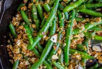 Make-Ahead Garlic Green Beans with Almonds and Crispy Breadcrumbs