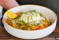 Cherry Tomato and Burrata Pasta with Basil and Lemon