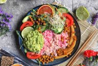Protein-Packed Guacamole Salad Bowl with Black Beans and Corn