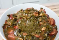 Savory Sausage and Slow-Simmered Collard Greens Recipe