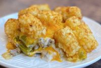 Cheesy Tater Tot Casserole Recipe with Crispy Golden Topping