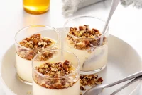 Maple Panna Cotta Recipe with Vanilla and Caramel Drizzle