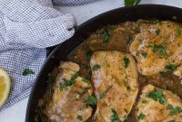 Lemon Garlic Pork Medallions with Creamy Pan Sauce