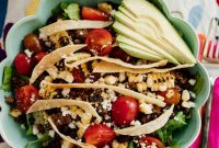 Loaded Taco Salad Recipe with Crispy Shells and Zesty Dressing