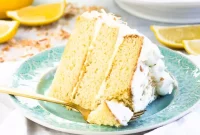 Moist Lemon Coconut Cake with Zesty Glaze