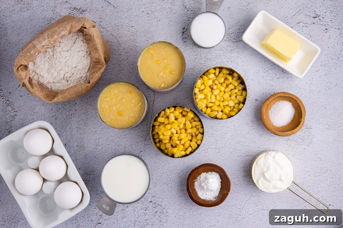Creamy Southern-Style Corn Pudding Recipe 4 Ingredients for Corn Pudding