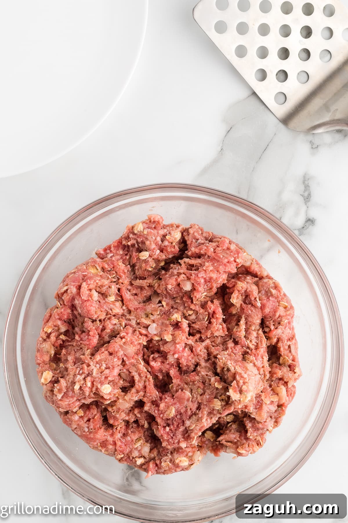 Meatloaf mixture in a bowl