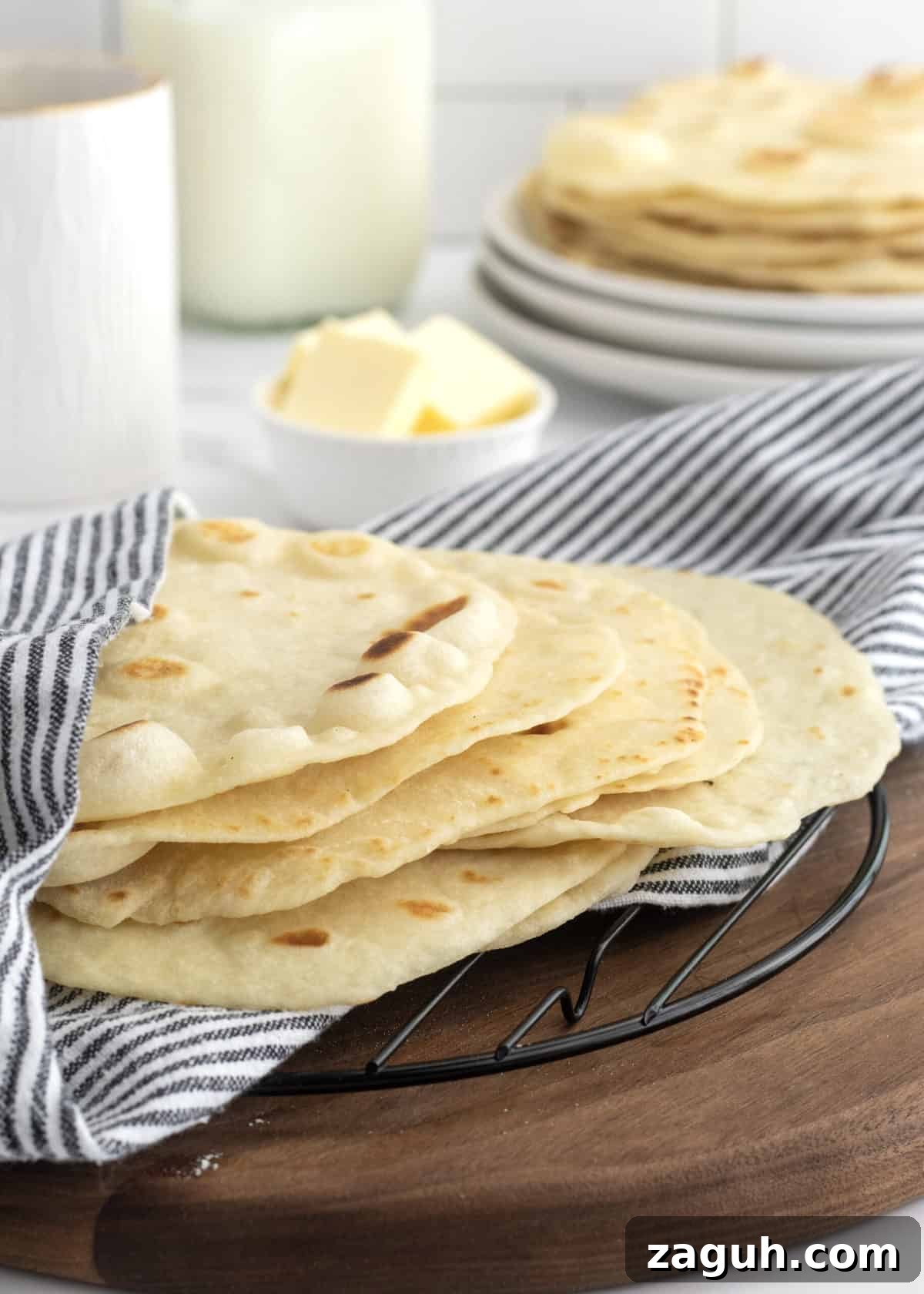 Authentic Mexican Fiesta Recipes for Your Party Menu 12 Homemade Flour Tortillas by The BakerMama