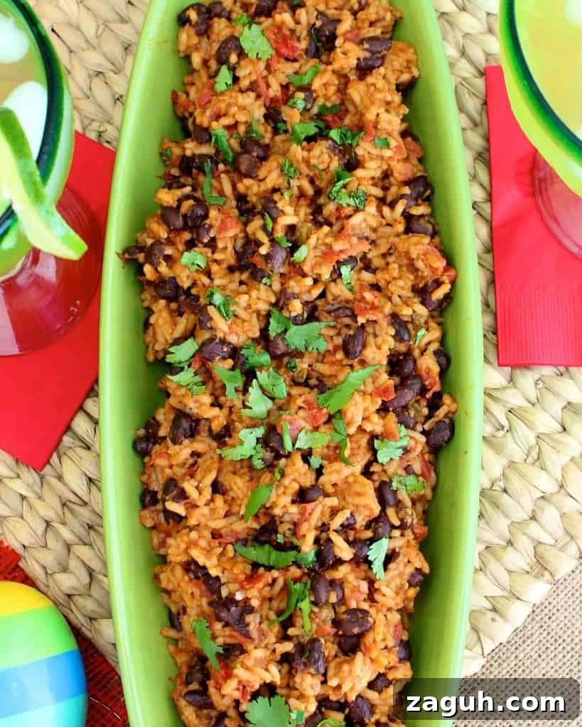 Authentic Mexican Fiesta Recipes for Your Party Menu 20 Mexican Black Beans and Rice