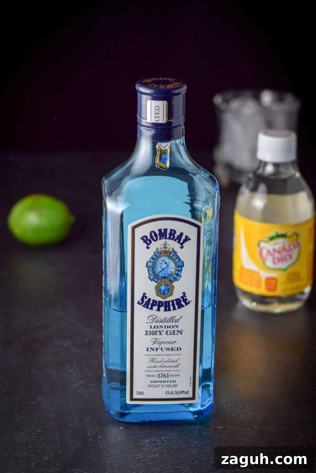 Classic Gin and Tonic Cocktail Recipe: Perfect Citrus Twist 3 Gin, lime and tonic water with a glass filled with ice
