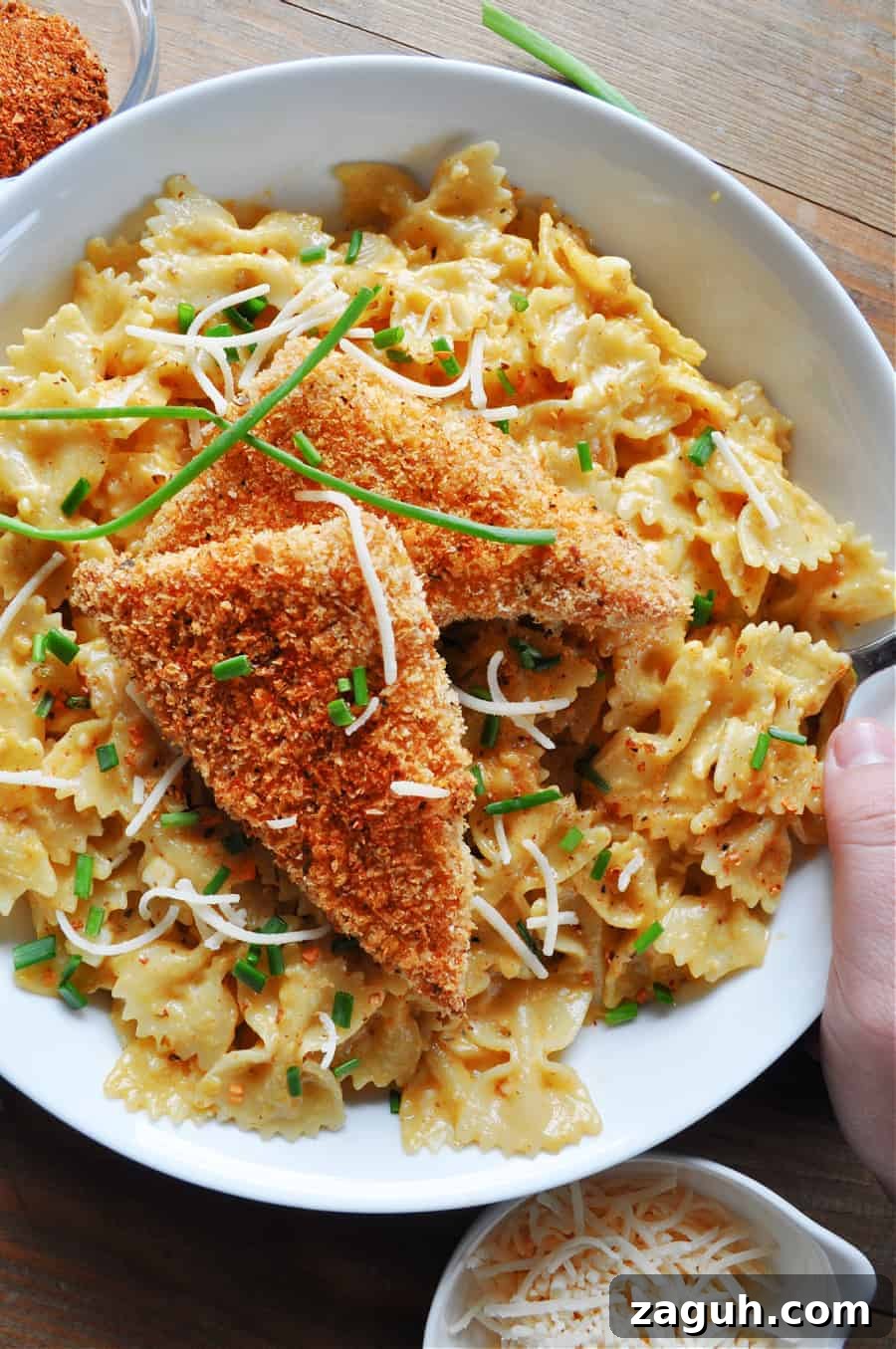 Cajun Alfredo Pasta with Crispy Tofu (Vegan) 4 img 11061 4