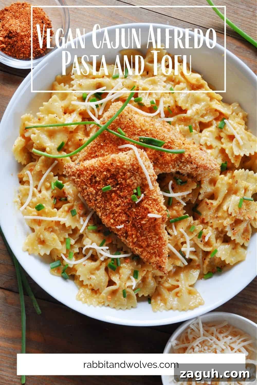 Cajun Alfredo Pasta with Crispy Tofu (Vegan) 8 img 11061 8