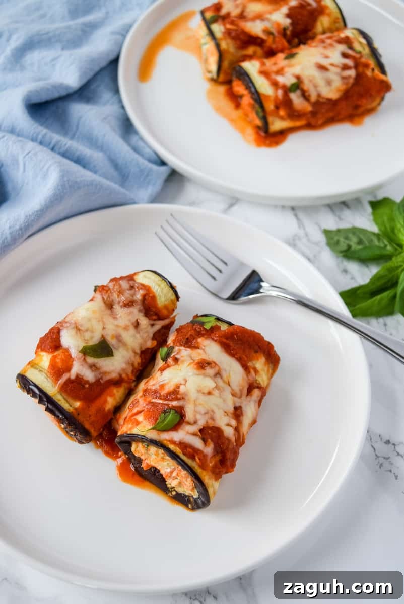 Spinach-Stuffed Eggplant Rollatini Recipe 3 Eggplant Rollatini