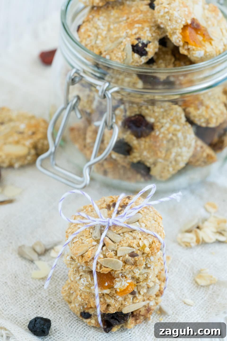 Vegan Crunchy Granola Cookies Recipe for Homemade Snacks 4 healthy snack recipe