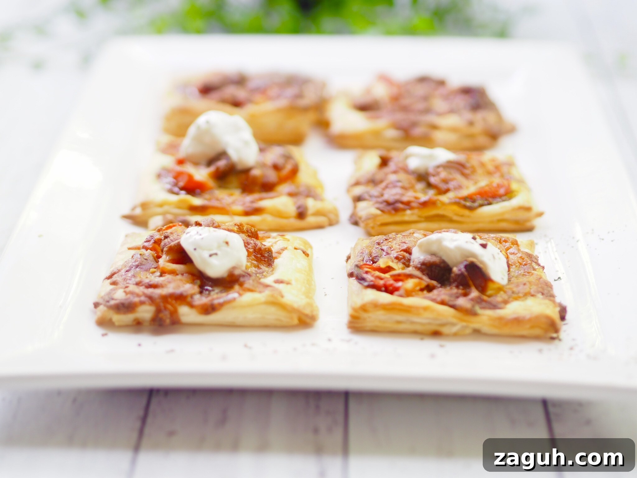 Chorizo Puff Pastry Tarts
