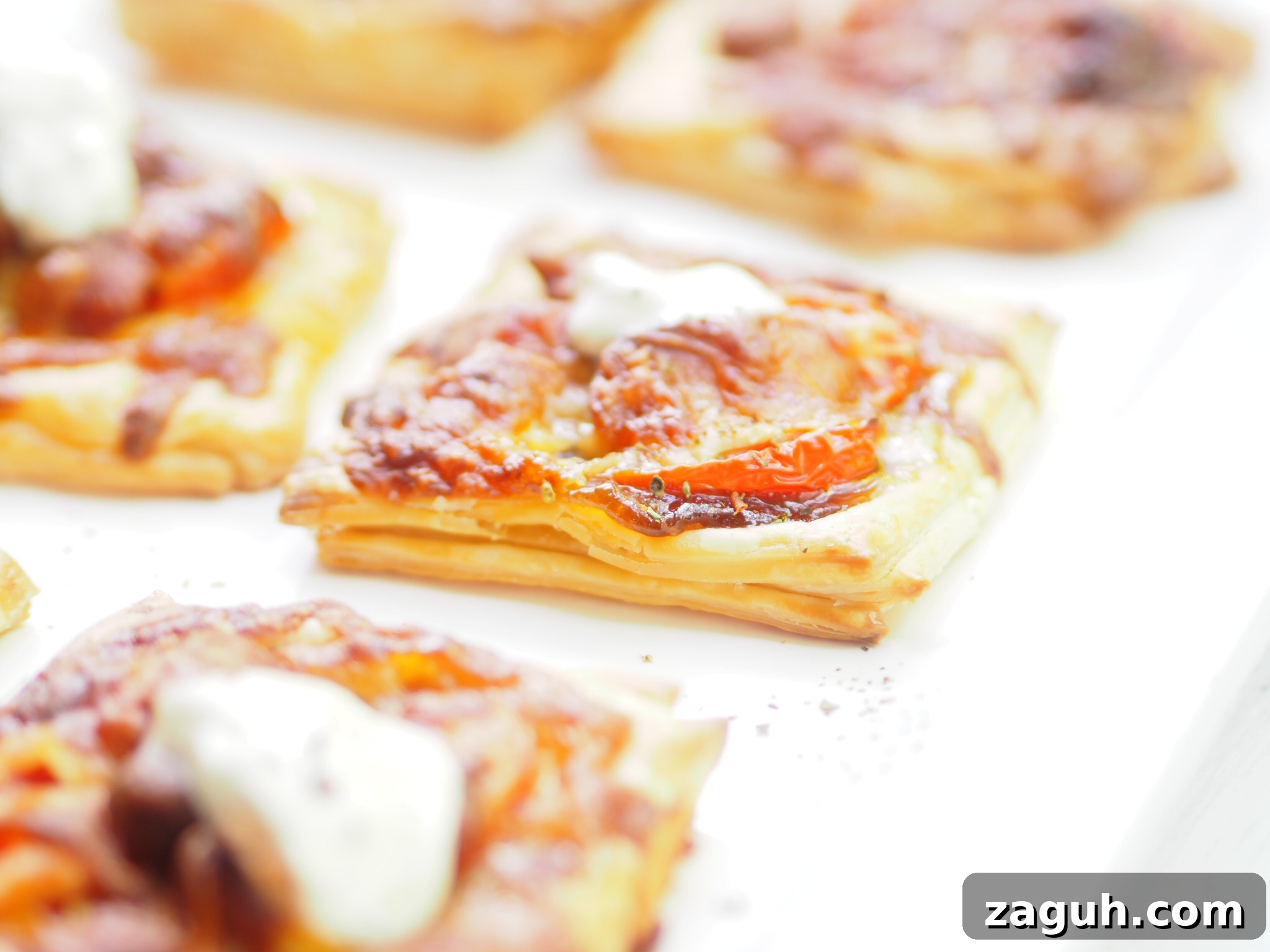 Chorizo Puff Pastry Tarts