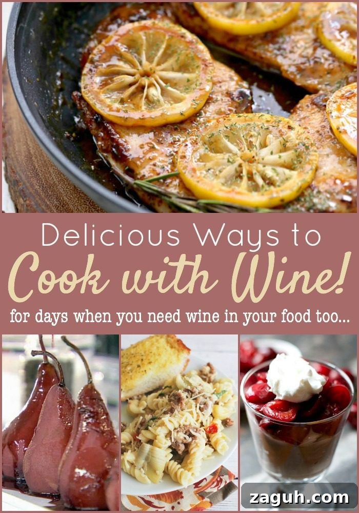 7 Simple Wine-Based Recipes for Quick, Flavorful Dishes 2 Sometimes drinking wine is not enough. Read about how I fried my hair and how I consoled myself by cooking with wine!