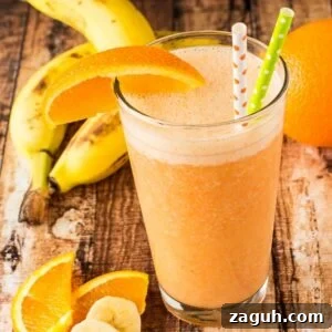 Creamy Orange Banana Smoothie Recipe for Tropical Energy 2 Orange Banana Smoothie-123
