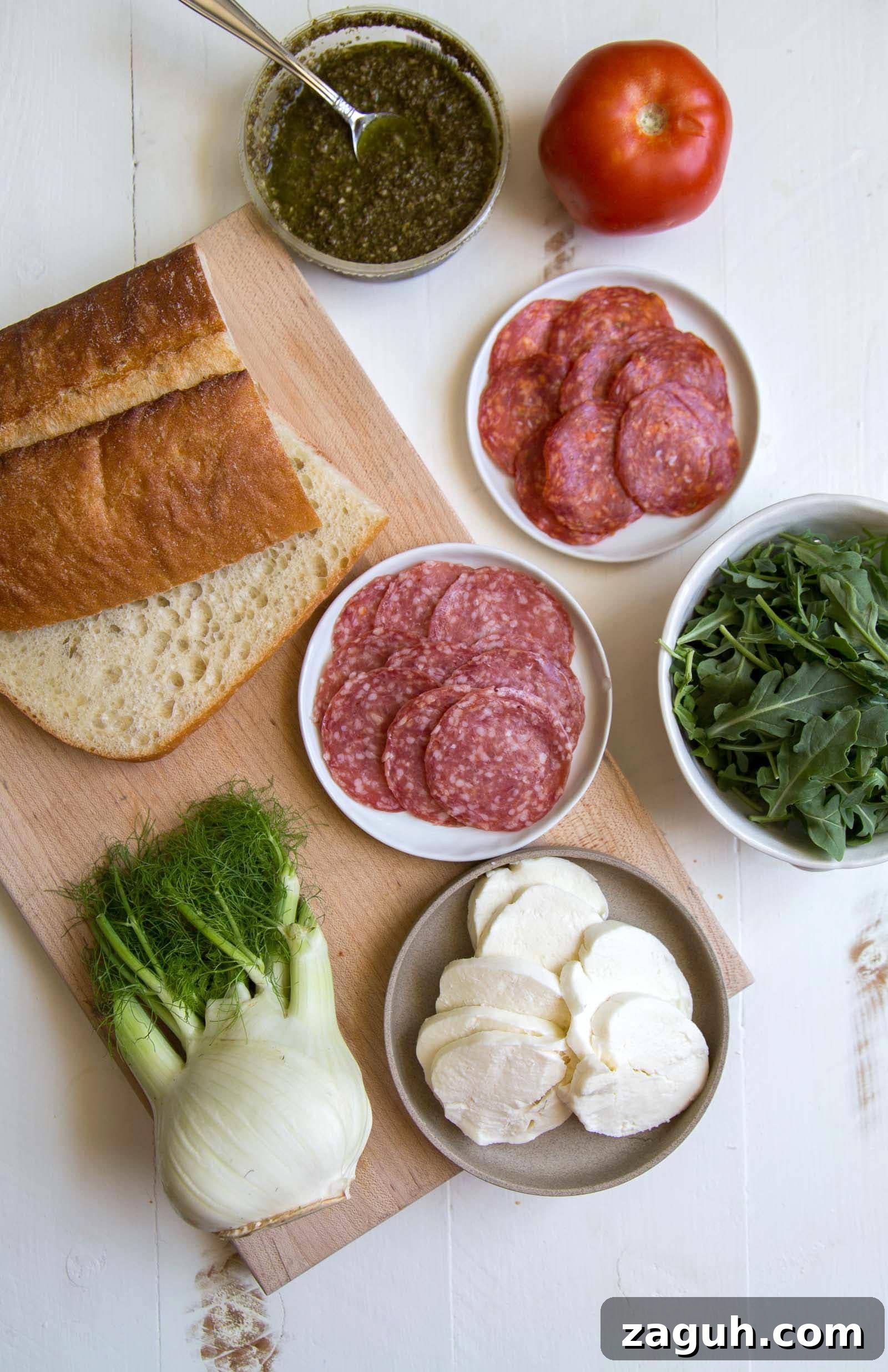 Italian Salumi and Fresh Mozzarella Sandwich Recipe 3 Salumi Mozzarella Sandwich
