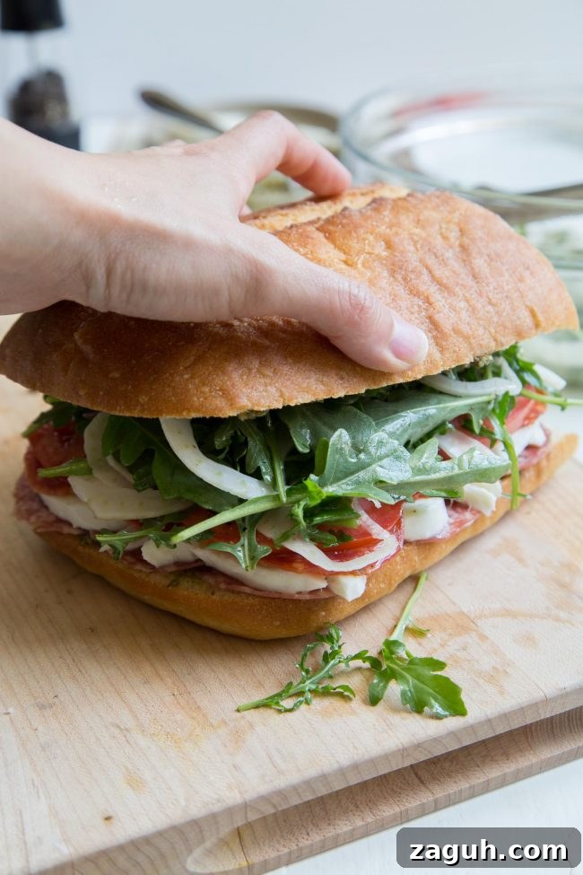 Italian Salumi and Fresh Mozzarella Sandwich Recipe 5 Salumi Mozzarella Sandwich