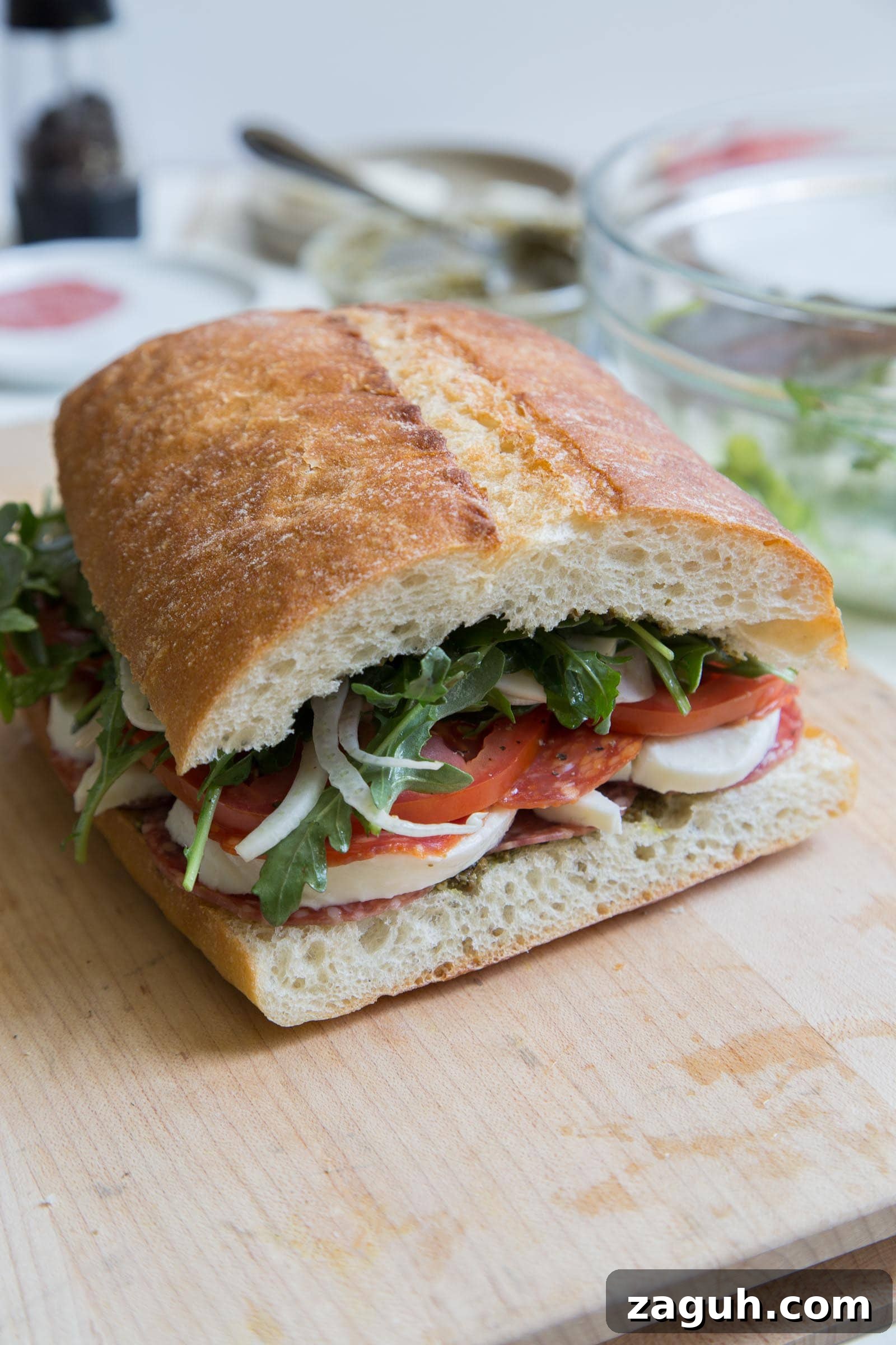 Italian Salumi and Fresh Mozzarella Sandwich Recipe 6 Salumi Mozzarella Sandwich