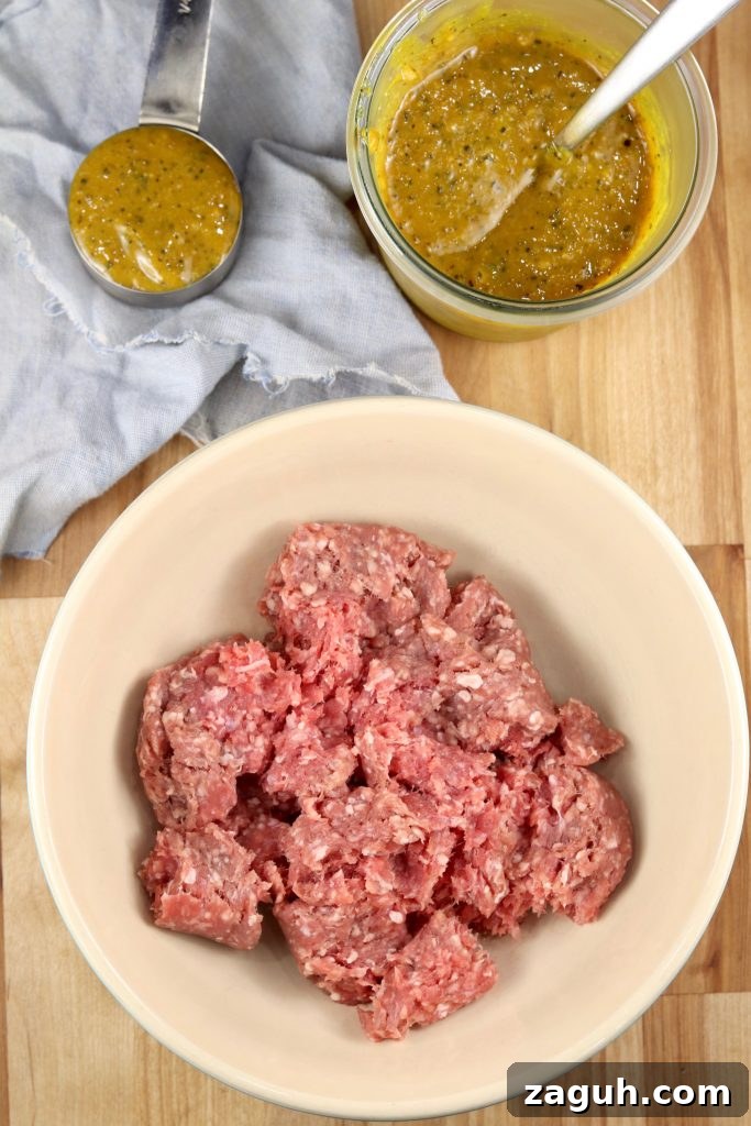 Ground Beef and Mustard BBQ Sauce