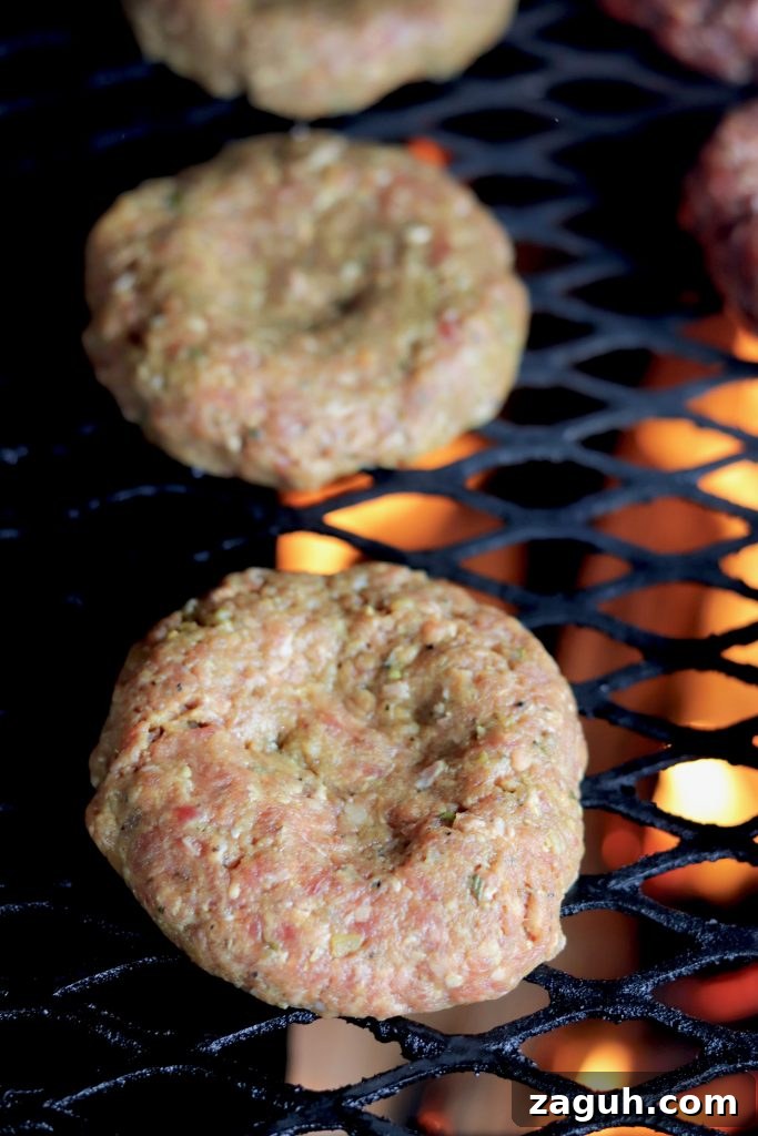 Grilled Burgers with mustard bbq sauce