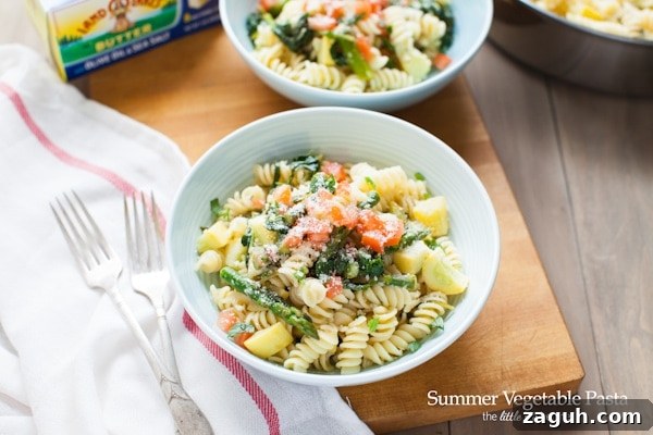 Summer Vegetable Pasta from thelittlekitchen.net Summer Vegetable Pasta from thelittlekitchen.net