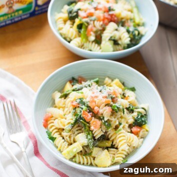Summer Vegetable Pasta Recipe with Fresh Tomatoes & Basil 3 Summer Vegetable Pasta from thelittlekitchen.net
