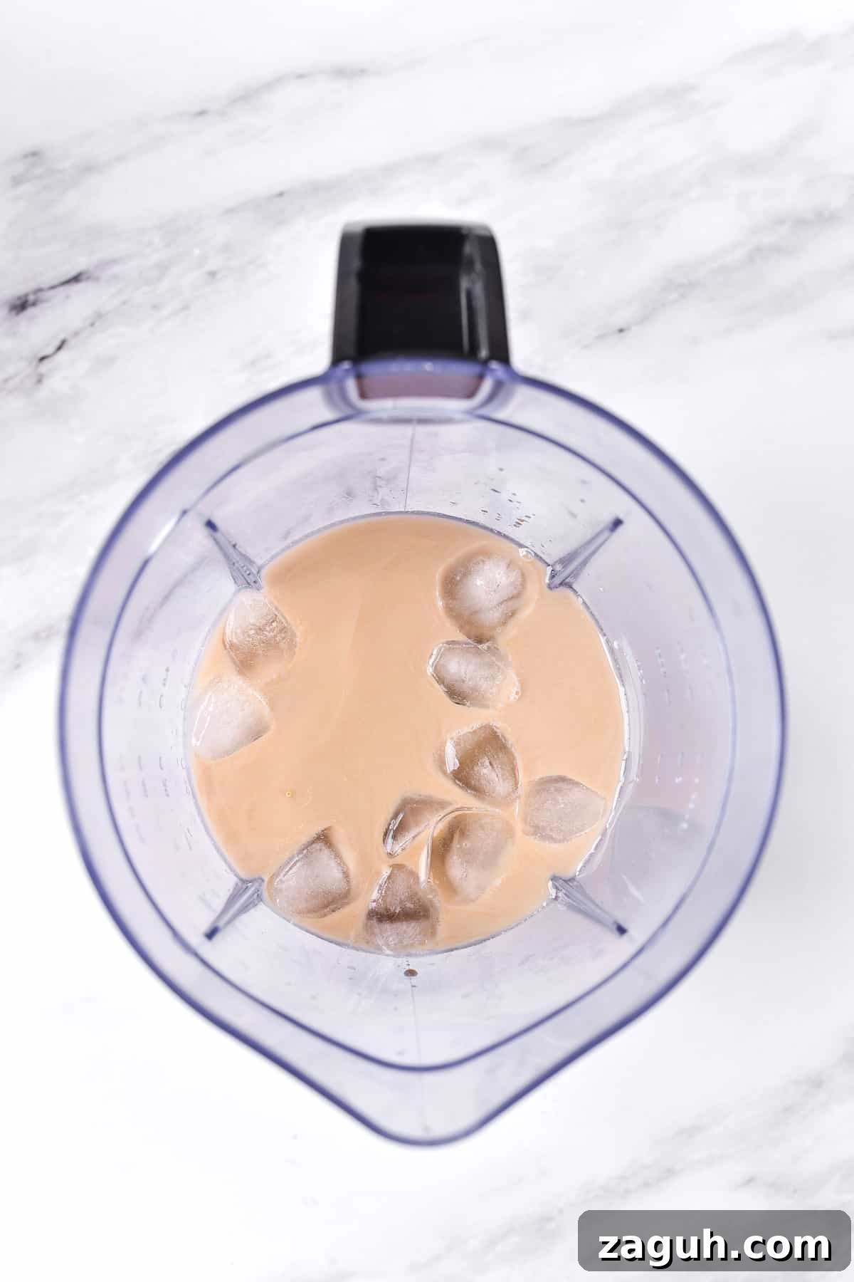 Caramel Ribbon Crunch Frappuccino: Starbucks Copycat Recipe 5 making the recipe