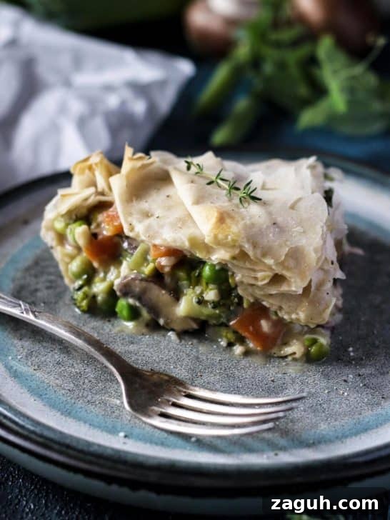 21 Cozy Vegan Comfort Recipes for Every Craving 13 Vegan Pot Pie with Filo Crust