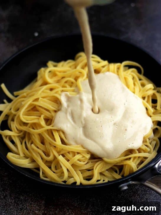 21 Cozy Vegan Comfort Recipes for Every Craving 18 The Creamiest Vegan Fettuccine Alfredo