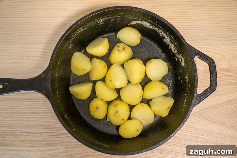 Rustic Buttermilk Mashed Potatoes Without a Masher 4 Potatoes after they've finished boiling