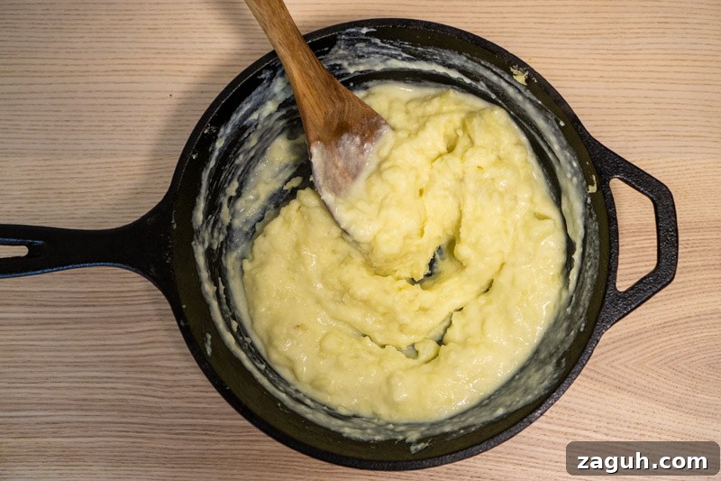 Rustic Buttermilk Mashed Potatoes Without a Masher 8 Mashed potatoes ready to serve
