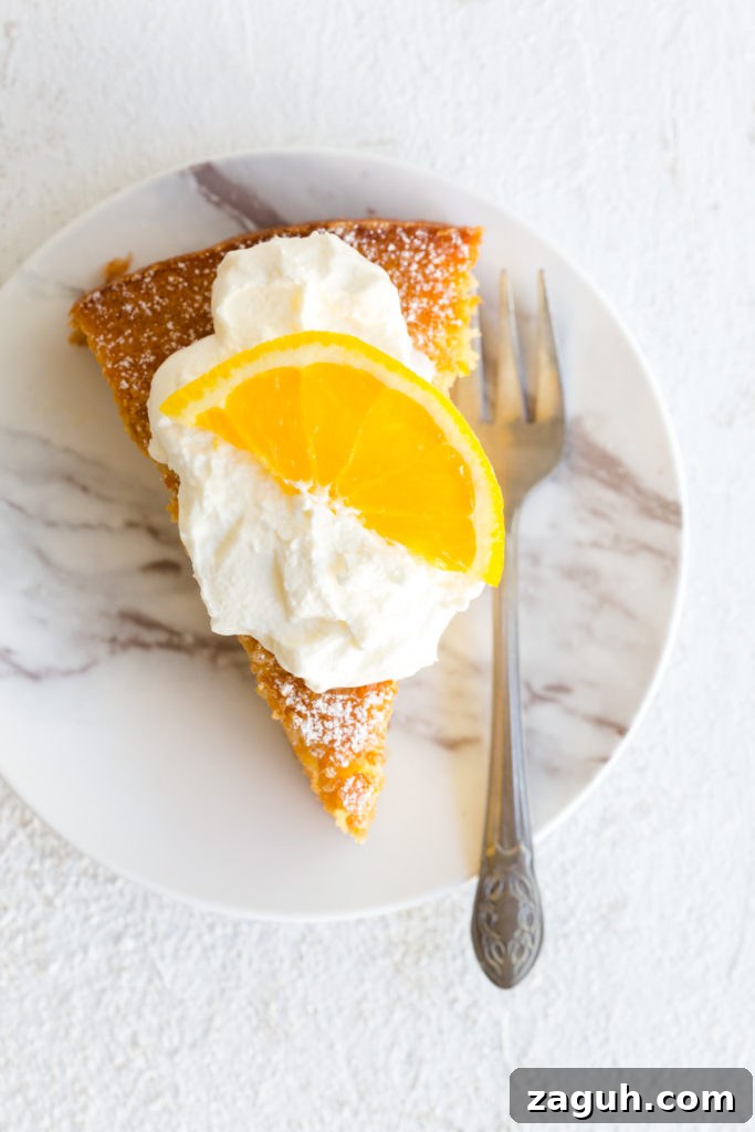 Orange Aperitivo Olive Oil Cake with whipped crème fraîche