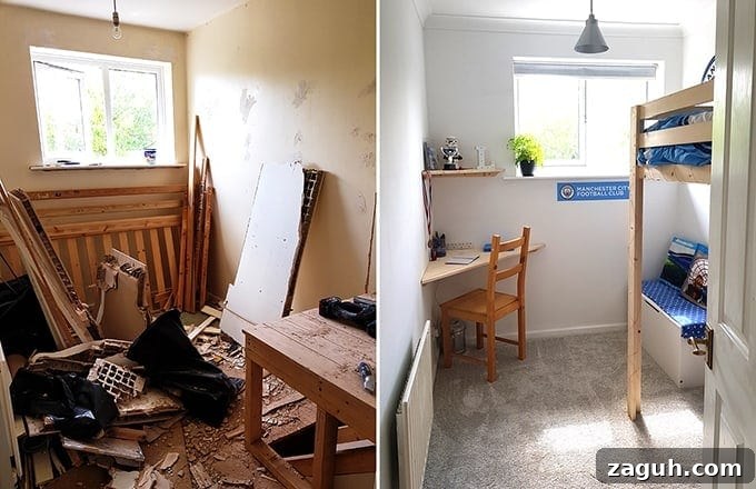 End-of-Summer Coffee Break Ideas for Cozy Afternoons 7 Before and after decoration of son's room