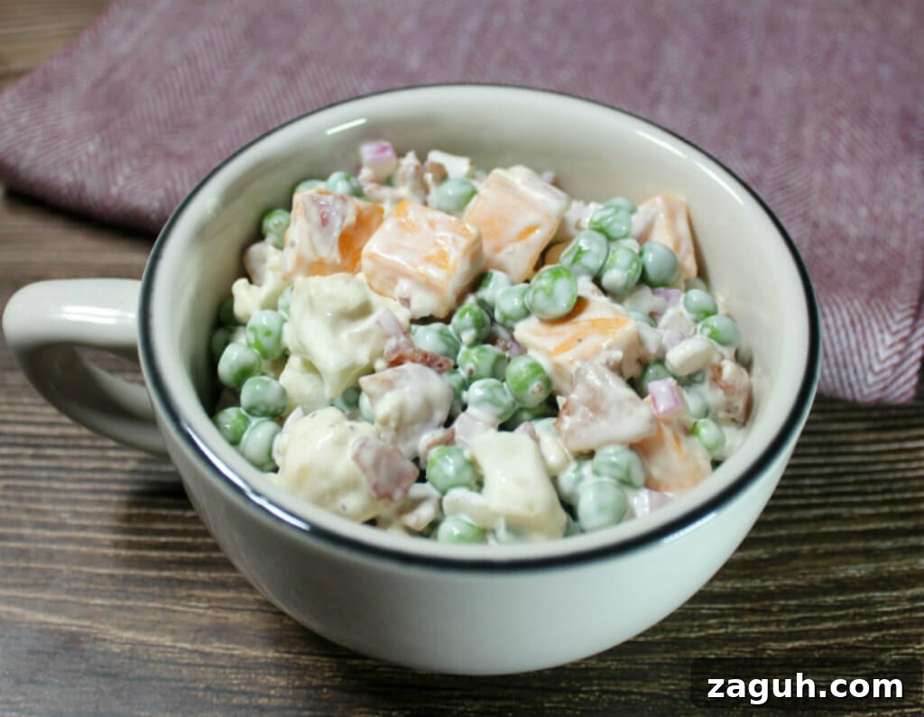Keto Pea Cauliflower Salad1