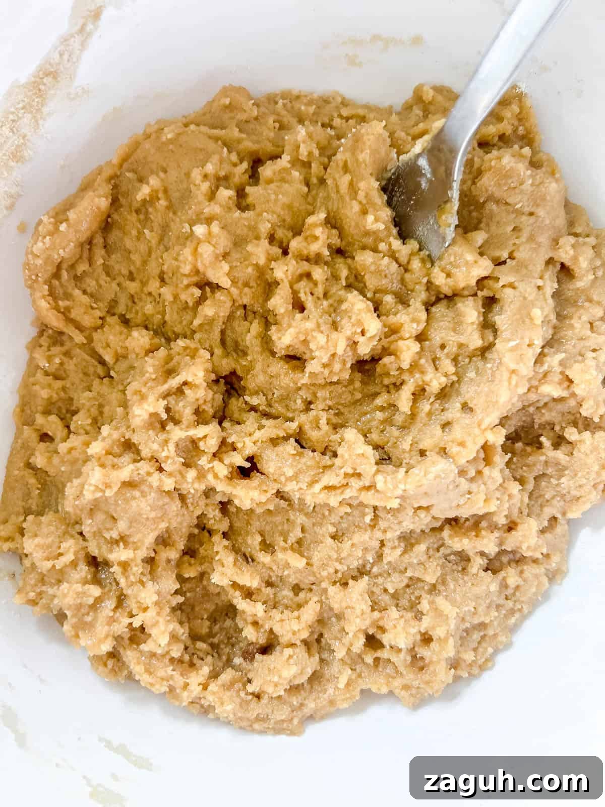 Gluten-Free Chocolate Chip Cookie Bars (Dairy-Free) 6 Raw gluten free cookie bar dough.