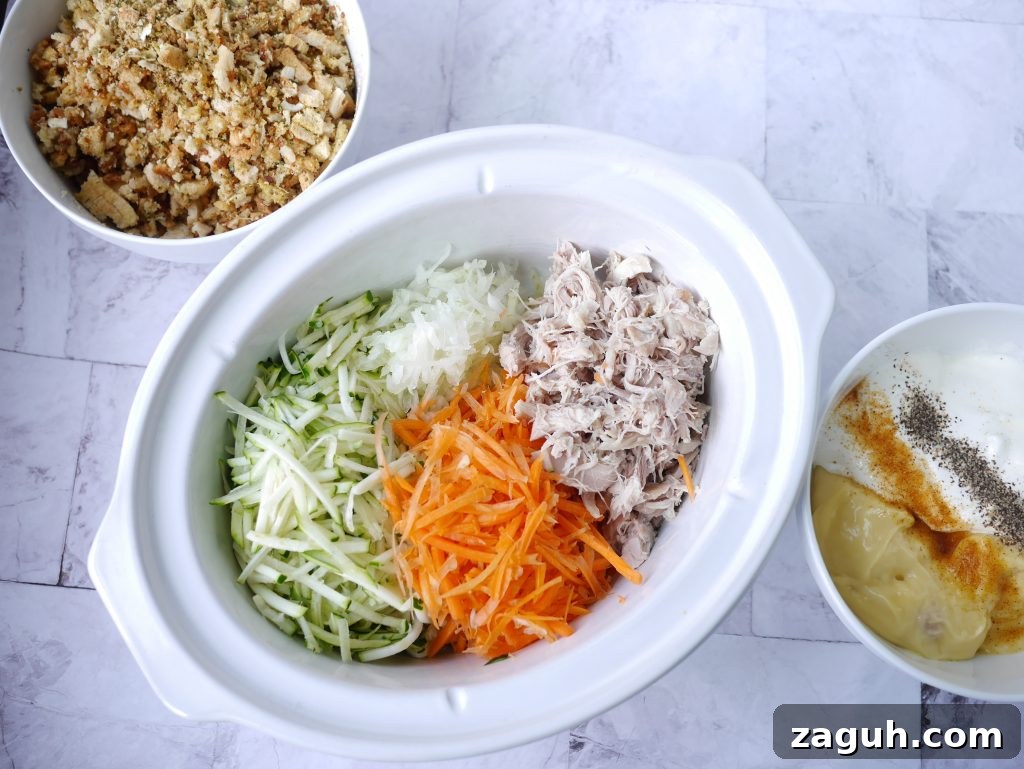 Amish Zucchini Stuffing Casserole — Slow Cooker or Oven Recipe 3 img 1750 2