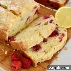 Lemon Raspberry Loaf Cake.
