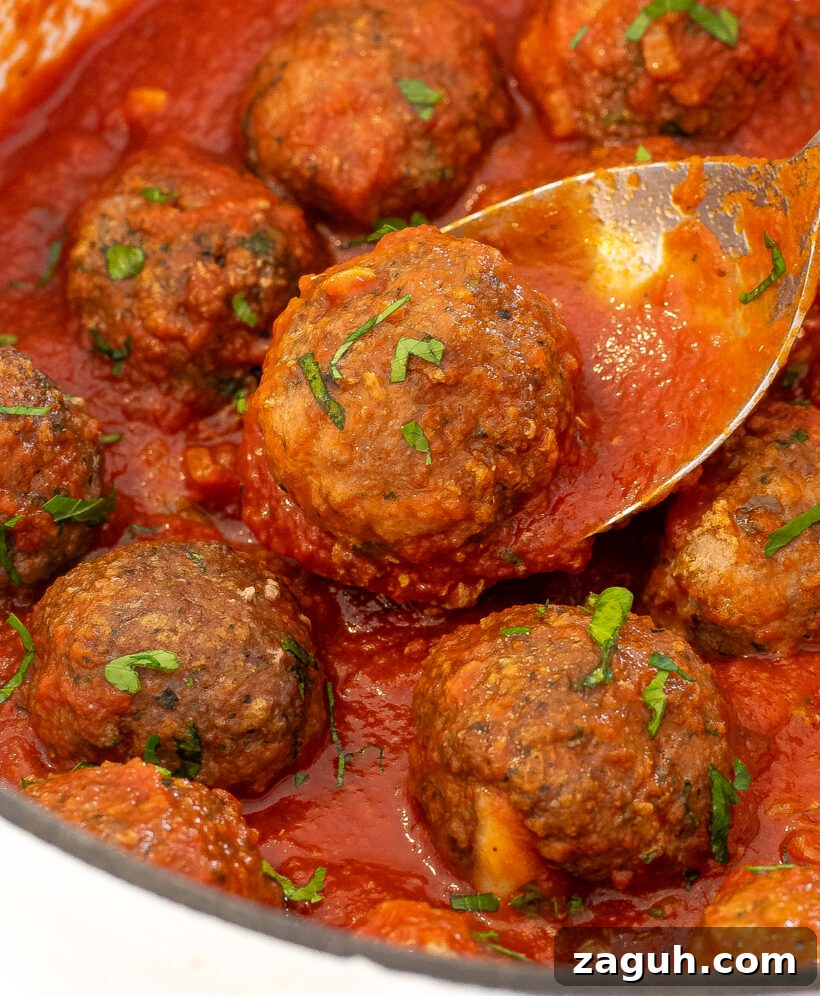 turkey pesto meatballs in homemade tomato sauce