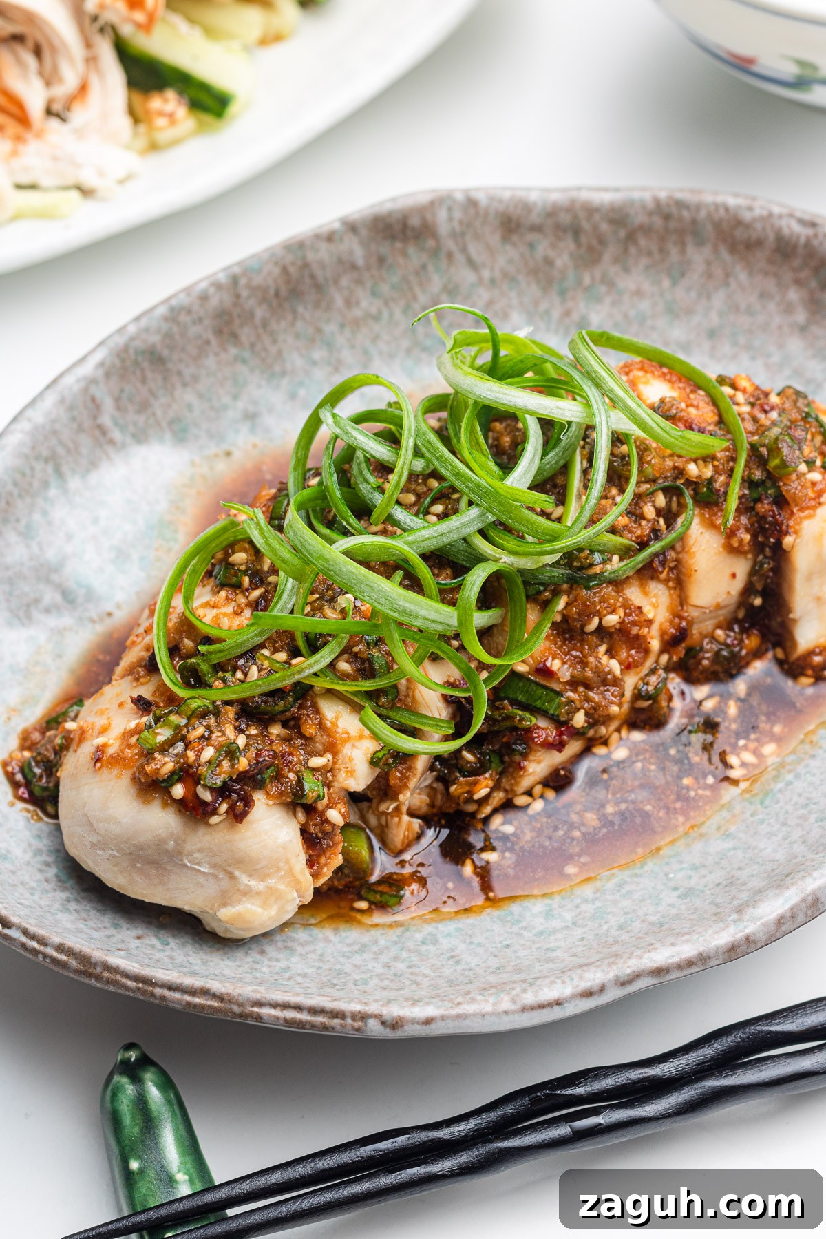 Rice Cooker Yodare Chicken with Steamed Rice: Simple One-Pot Meal 6 saliva chicken with chili oil sauce