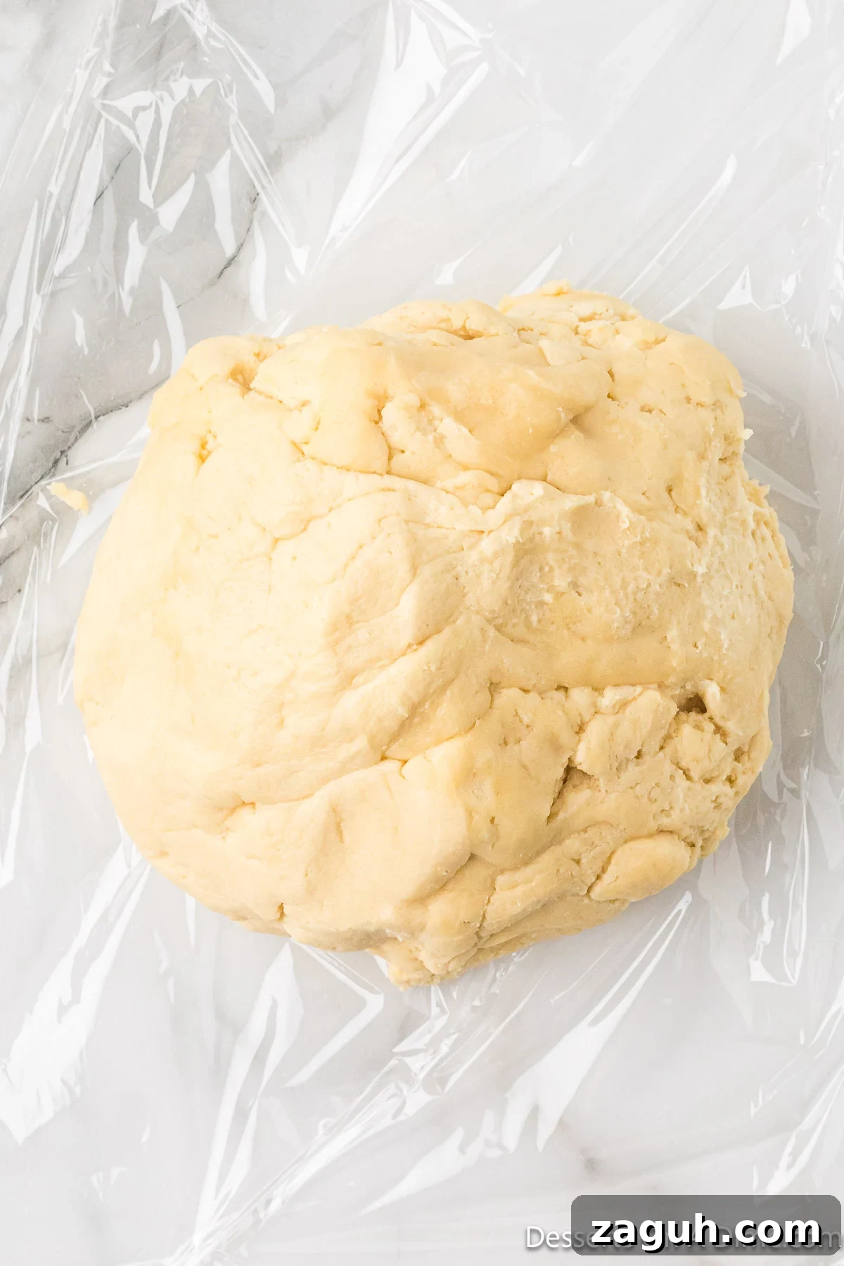 Dough formed into a ball. 