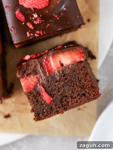 Strawberry brownies thumbnail