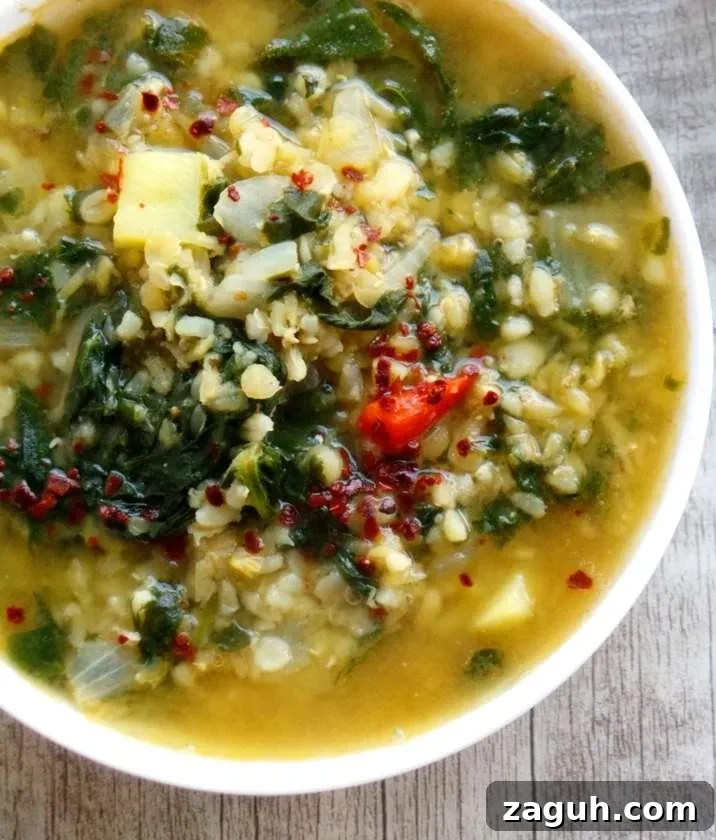 35 Simple Mediterranean Recipes You Can Make Tonight 30 Bulgur, red lentil and spinach soup - Mediterranean recipe