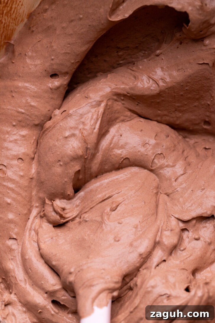 Decadent Chocolate Mousse Cake Recipe for Chocolate Lovers 7 Chocolate mousse in a bowl.