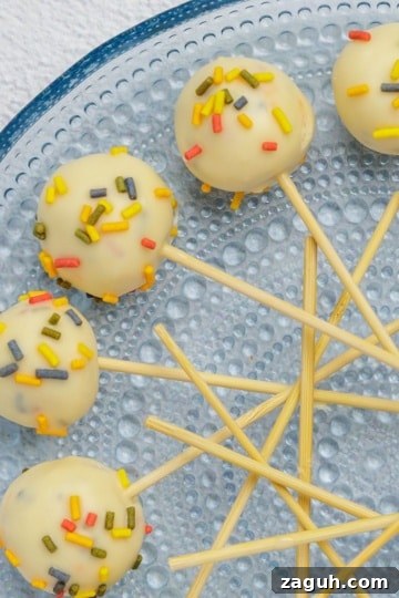 keto cake pops on a blue plate overhead shot