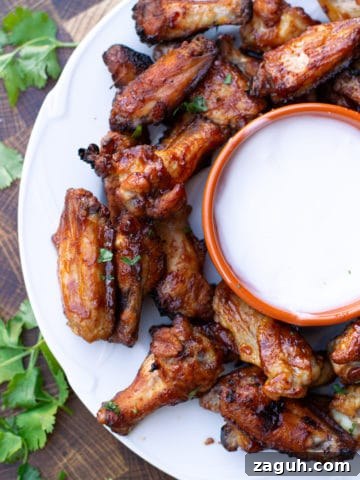 Smoked chicken wings